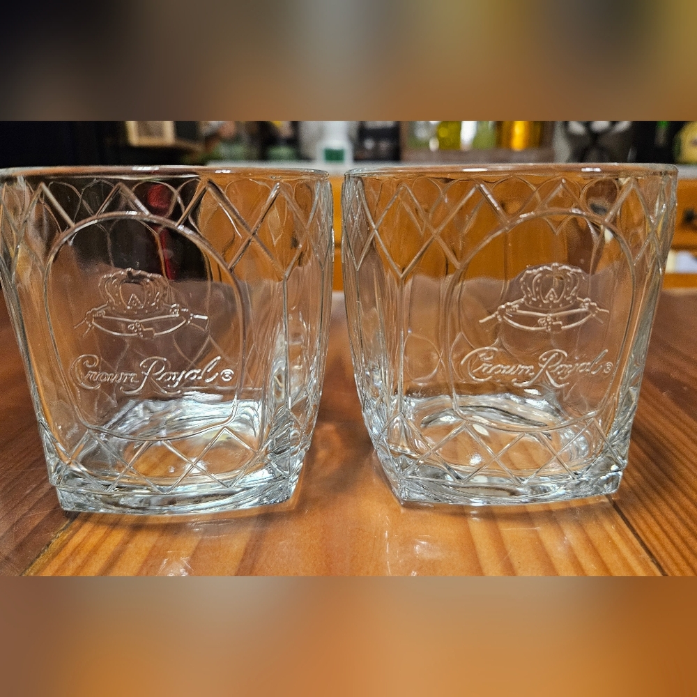 Crown Royal Clear Glass Whiskey Tumblers